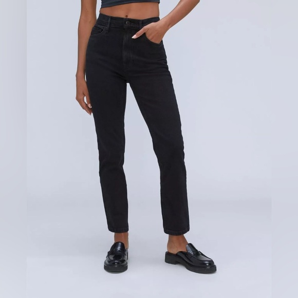 Everlane Denim - Everlane Women's High Rise Jeans - Black